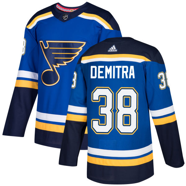 Adidas Men St.Louis Blues 38 Pavol Demitra Blue Home Authentic Stitched NHL Jersey